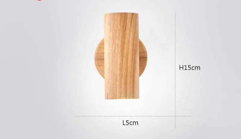 NordicWood - Modern Vägglampa i Valnöt Skandinavisk LED Belysning Carvallo