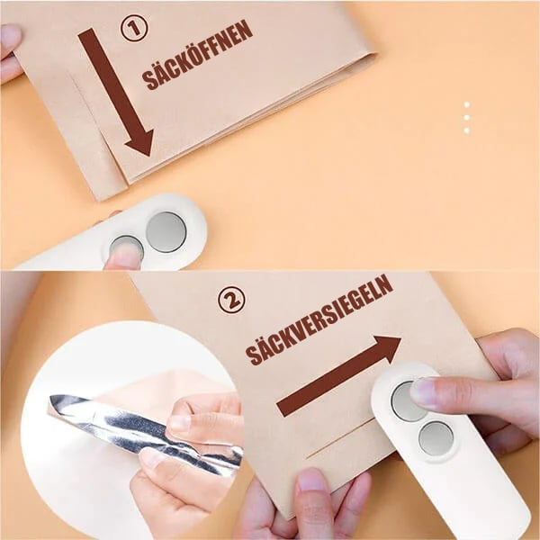 Carvallo - Mini-påseförseglare, Bärbart 2-i-1-verktyg Carvallo