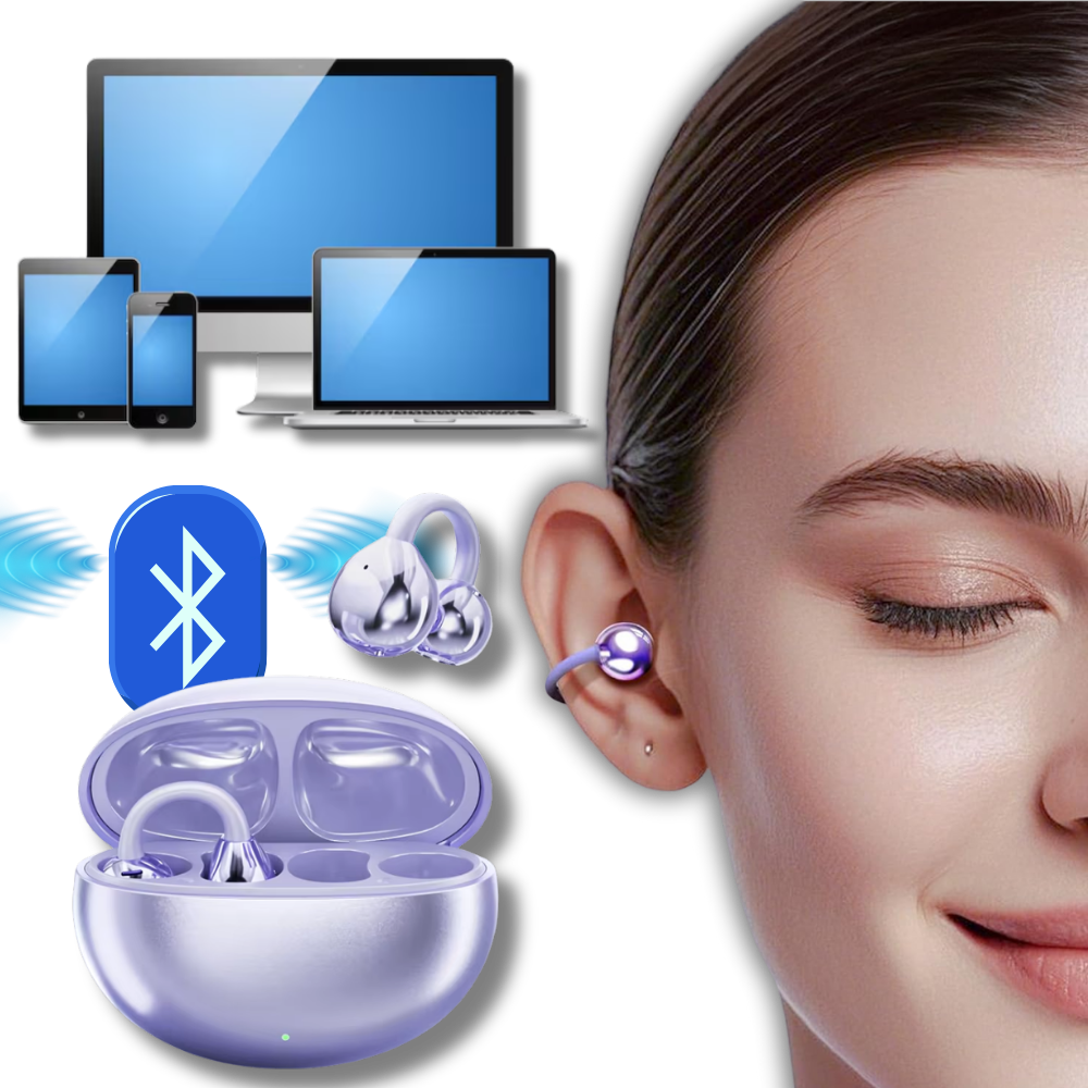 Trådlösa Öppna Öron Bluetooth Clip Hörlurar Carvallo