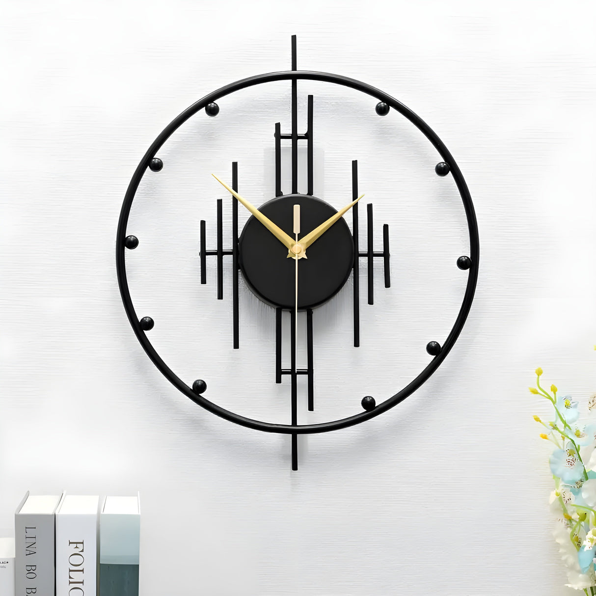 SleekTick – Minimalist, ljudlös väggur med elegant, modern design Carvallo