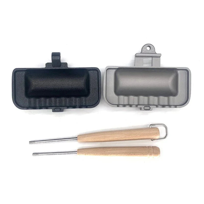 Flip Sandwich Maker Pan – Dubbelsidig non-stick aluminiumrostgryta MILA Sverige