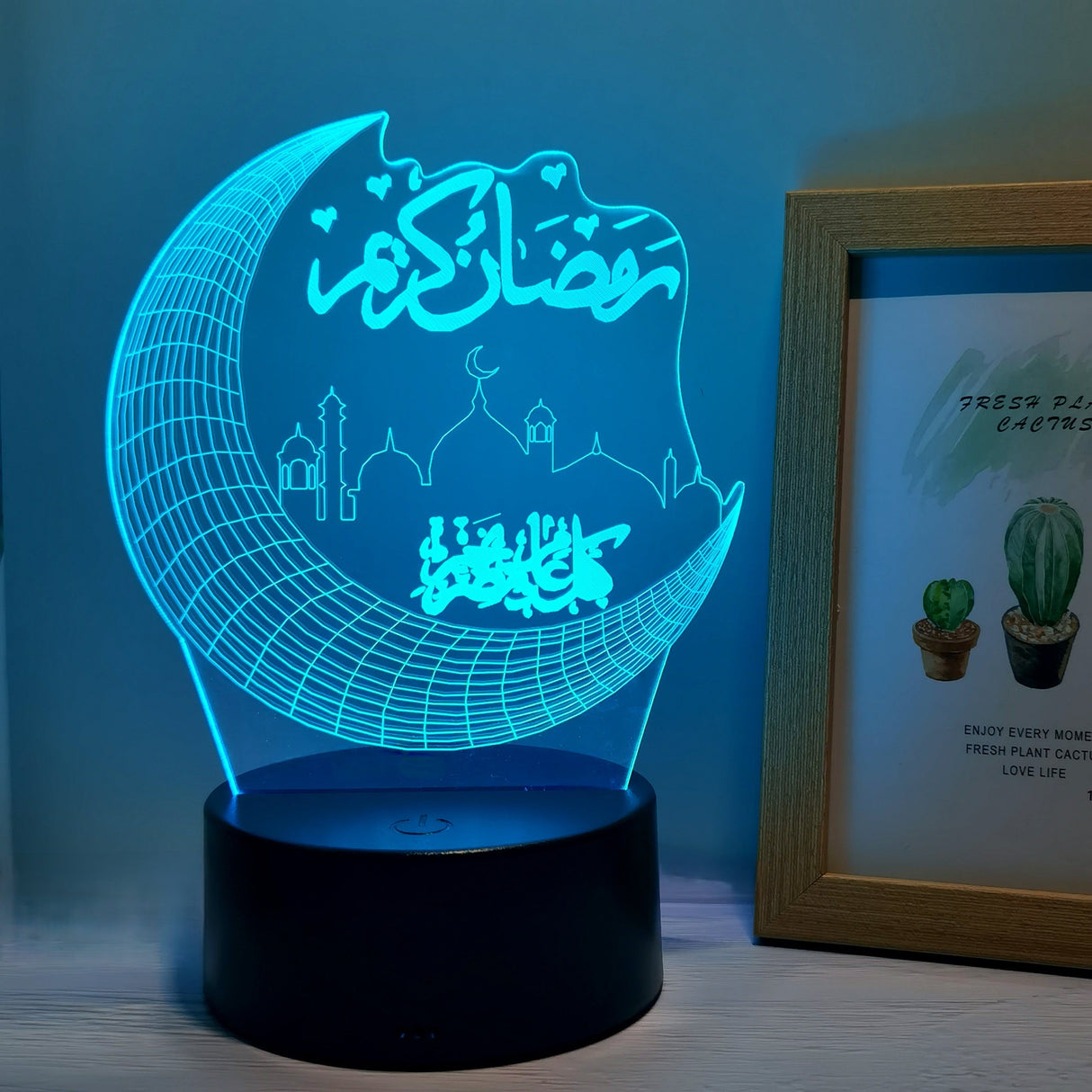 MoonPalace - 3D Nattlampa med 7 Färger Touchkontroll Carvallo