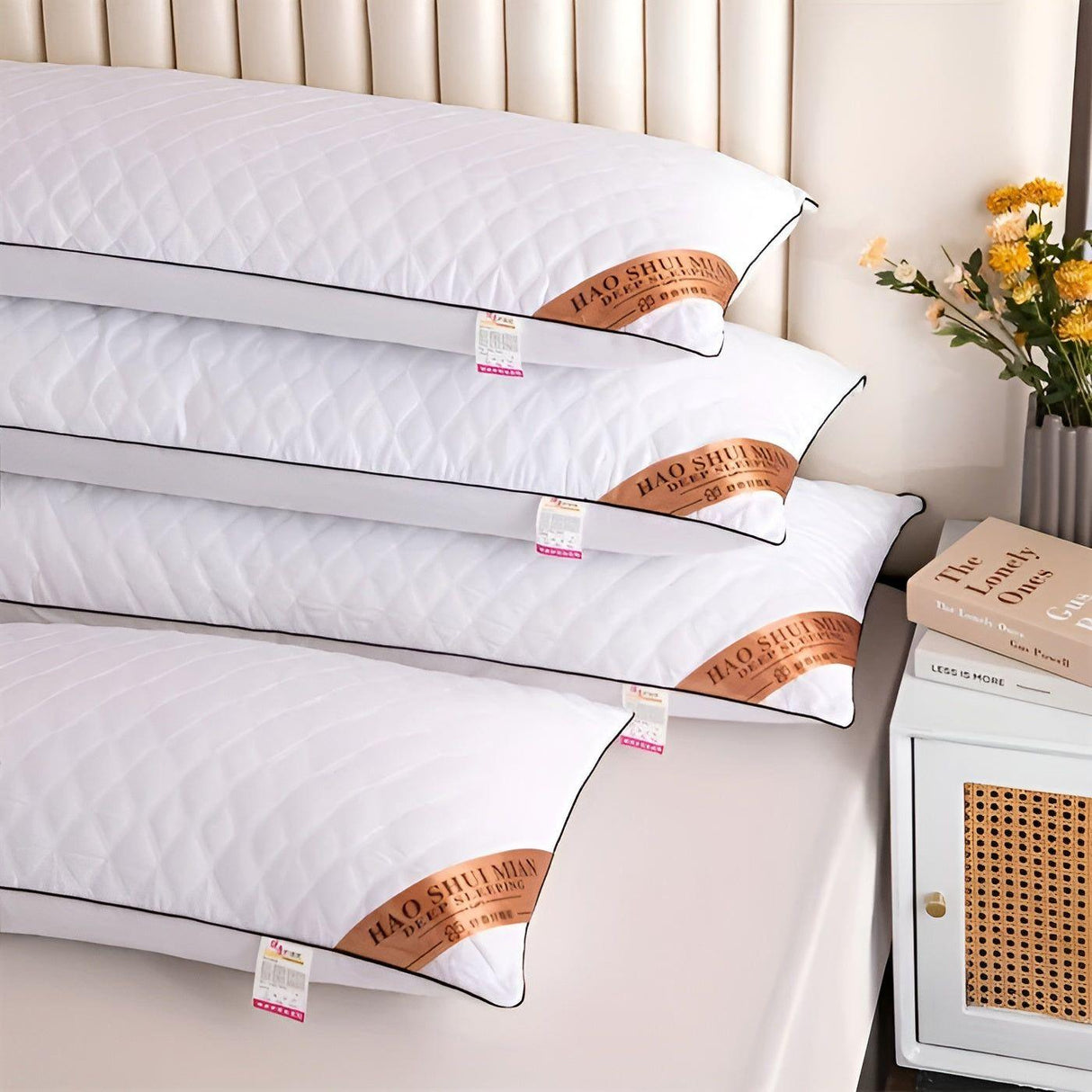 NordicDream Kudde - Nordisk Latex Hypoallergenisk Mjuk Sömnkudde Carvallo