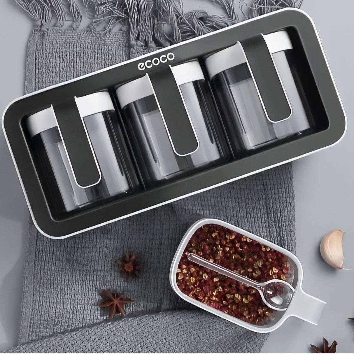 Carvallo – Multifunktionell väggmonterad förvaringslåda för kryddor och kryddor Carvallo