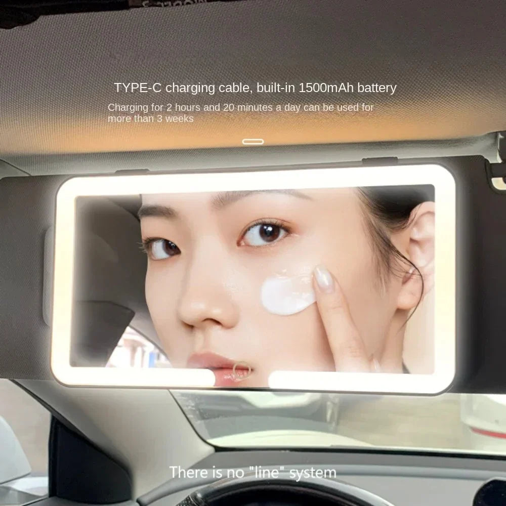 Luxora LED Bil Solskydd Toalettspegel med Touchkontroll Carvallo