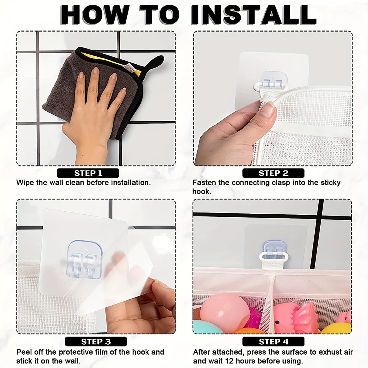 Mesh Badleksaksorganisatör - Perfekt för Ordning Carvallo