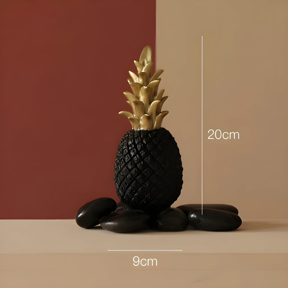 PineGlow Decor - Dekorativ Ananas-Ananas-Vardagsrumsdekor Carvallo