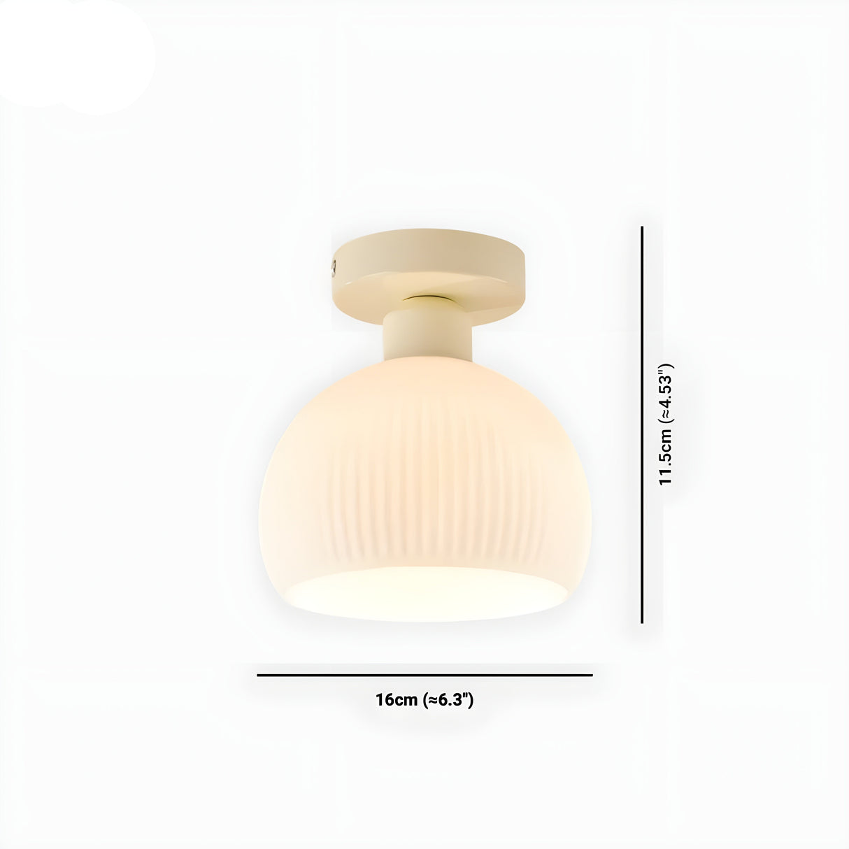 CeramiLume Lampa - Nordisk keramik glas LED Lampa Carvallo