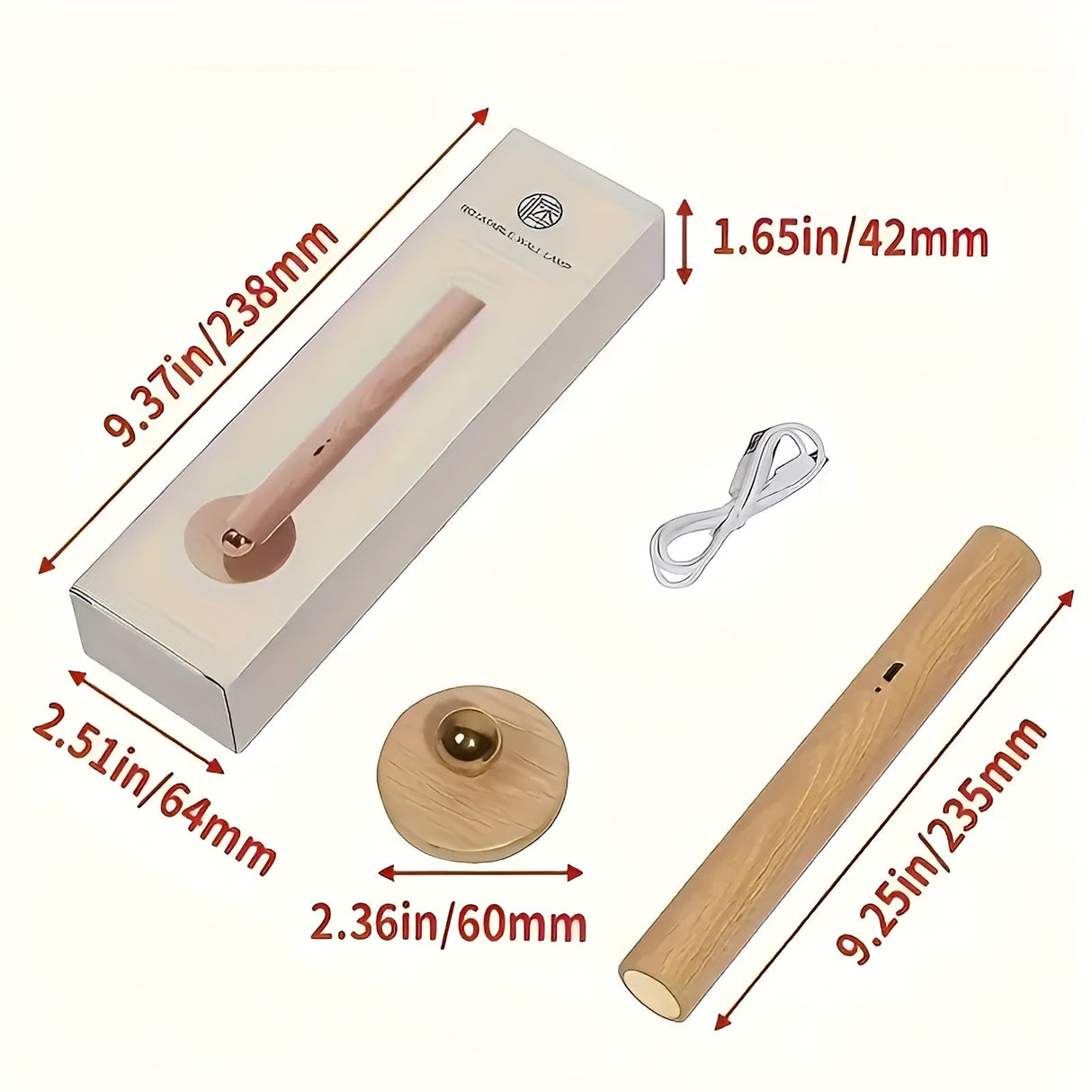 Modern LED-vägglampa – Återuppladdningsbar med touchkontroll | 360° roterbar & magnetfäste Carvallo