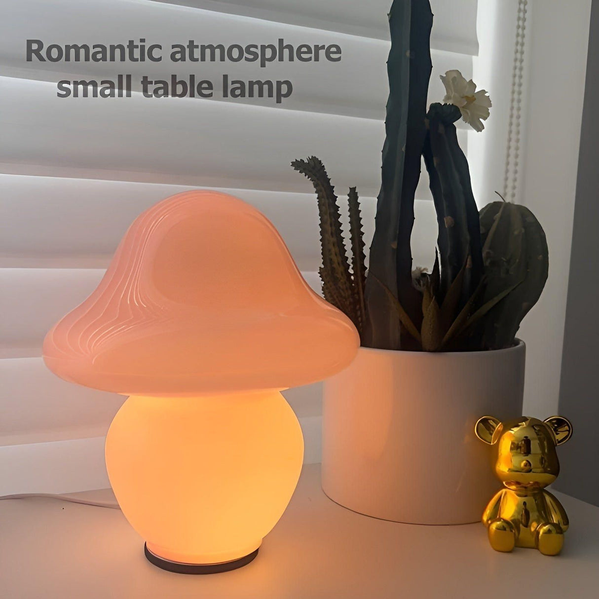 MushroomDream Lamp - Dekorativ Mini-Svamp-Atmosfär-Glaslampe Carvallo