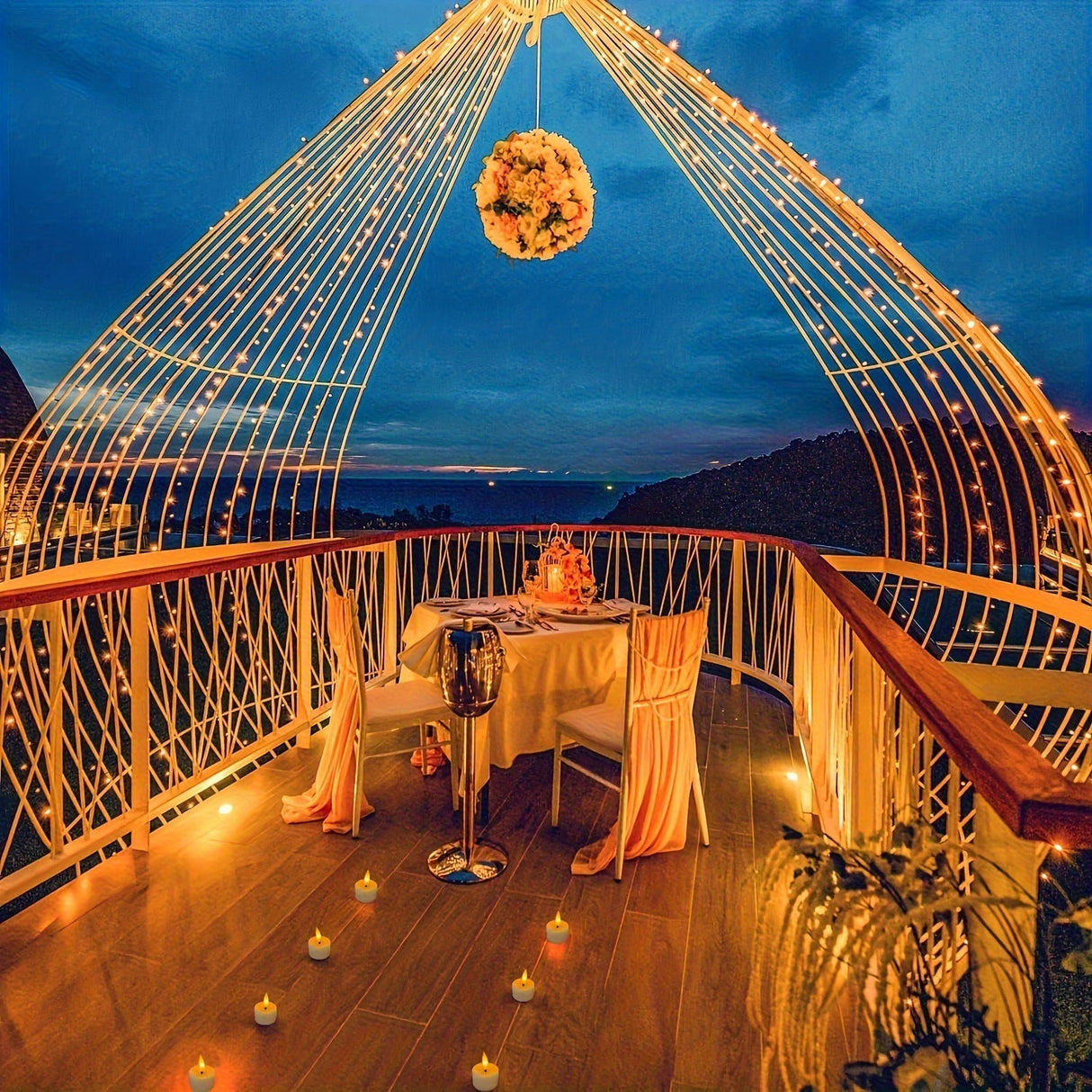 Magiska ljus utan låga - Set med fjärrkontroll och dimbar timer Carvallo