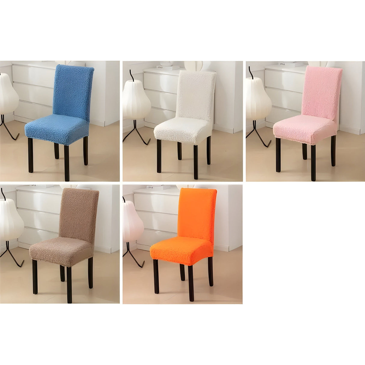 SherpaFit Stolskydd - Mysigt Sträckt Sherpa Matsalsstolskydd Carvallo