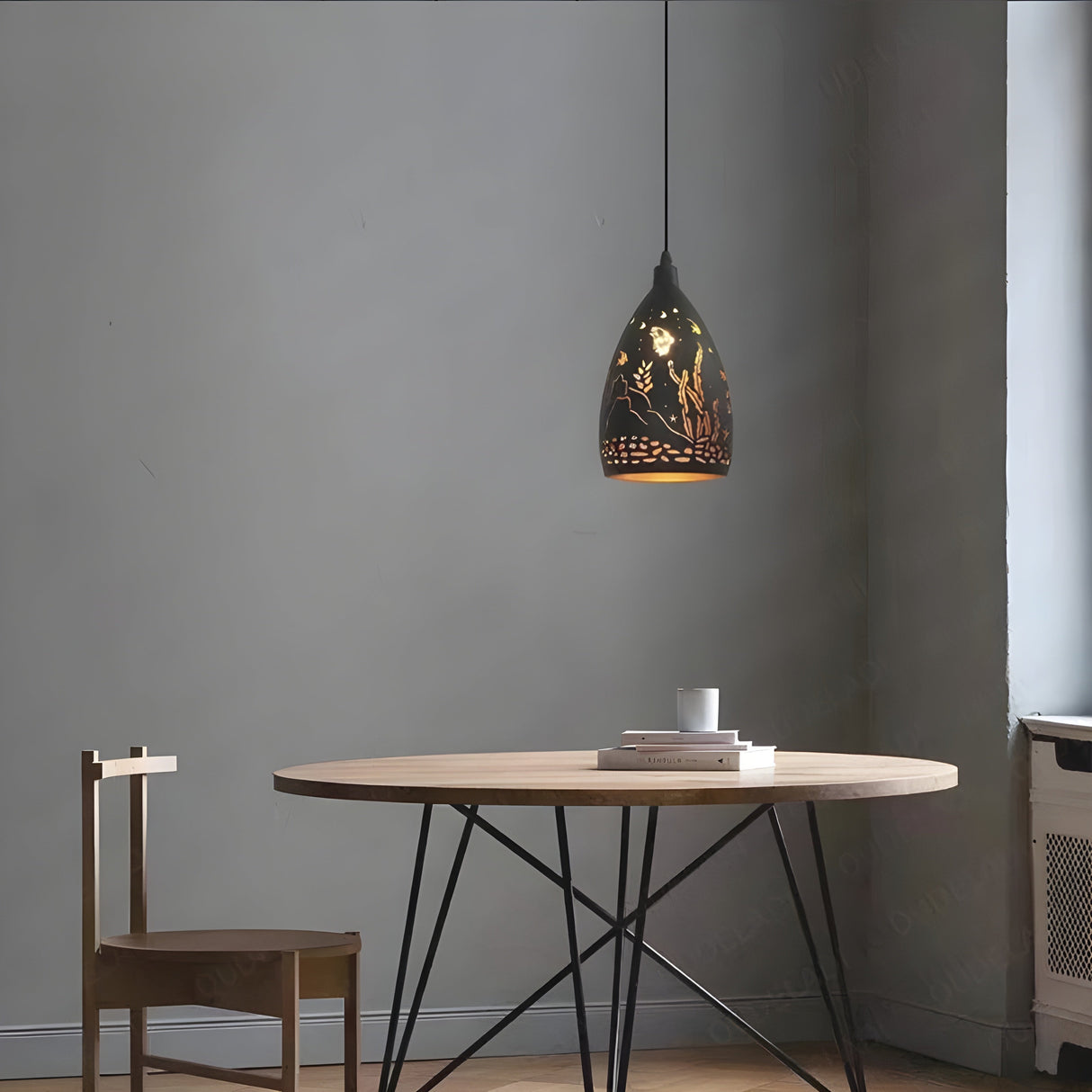 LoftWeave Light - Modern metallbur hängande lampan Carvallo