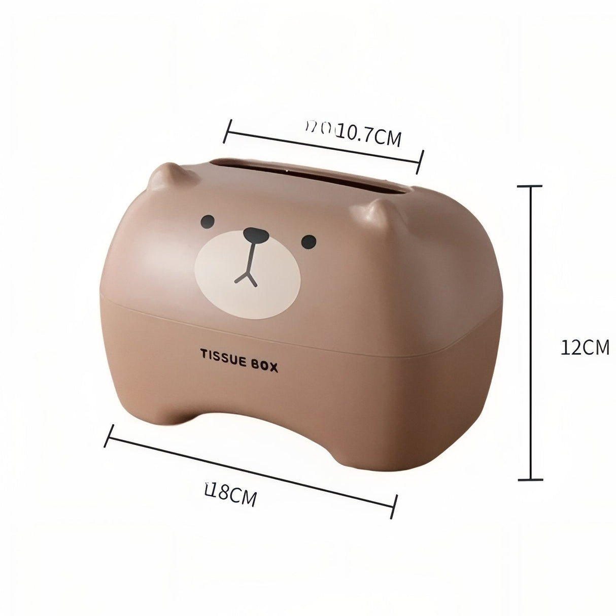 Carvallo - Söt Pappersnäsdukask med Djuransikte och enkel öppning Carvallo