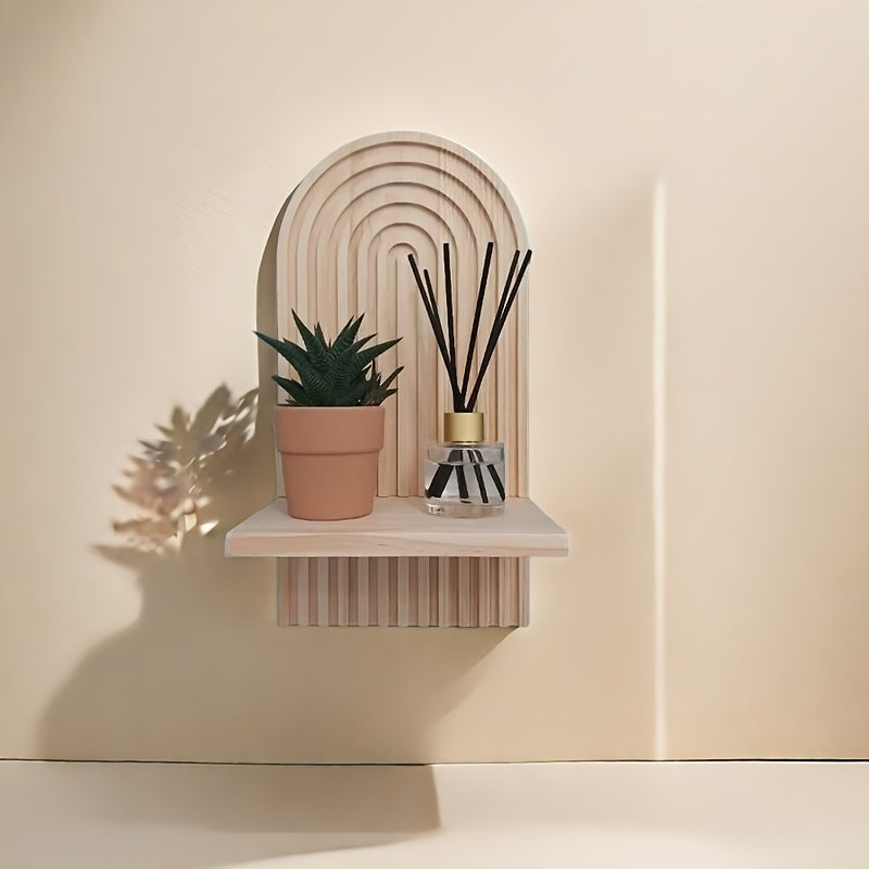 Boho Rainbow Vägghylla - Stilfull Förvaring för Alla Rum Carvallo