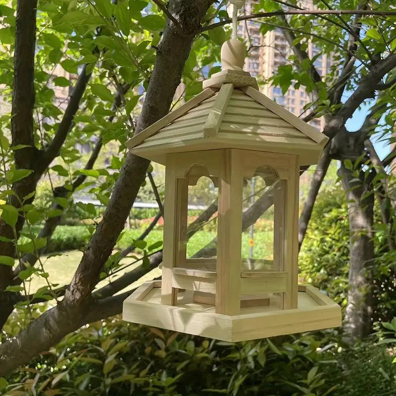 Carvallo DIY Fågelhus | Hängande Träfågelhus att Måla | Dekorativt & Miljövänligt | För Inomhus & Utomhus Carvallo