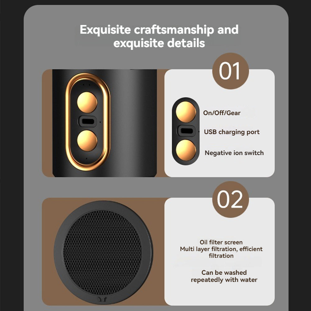 Luftfuktare fläkt bärbar rök luktborttagare Carvallo