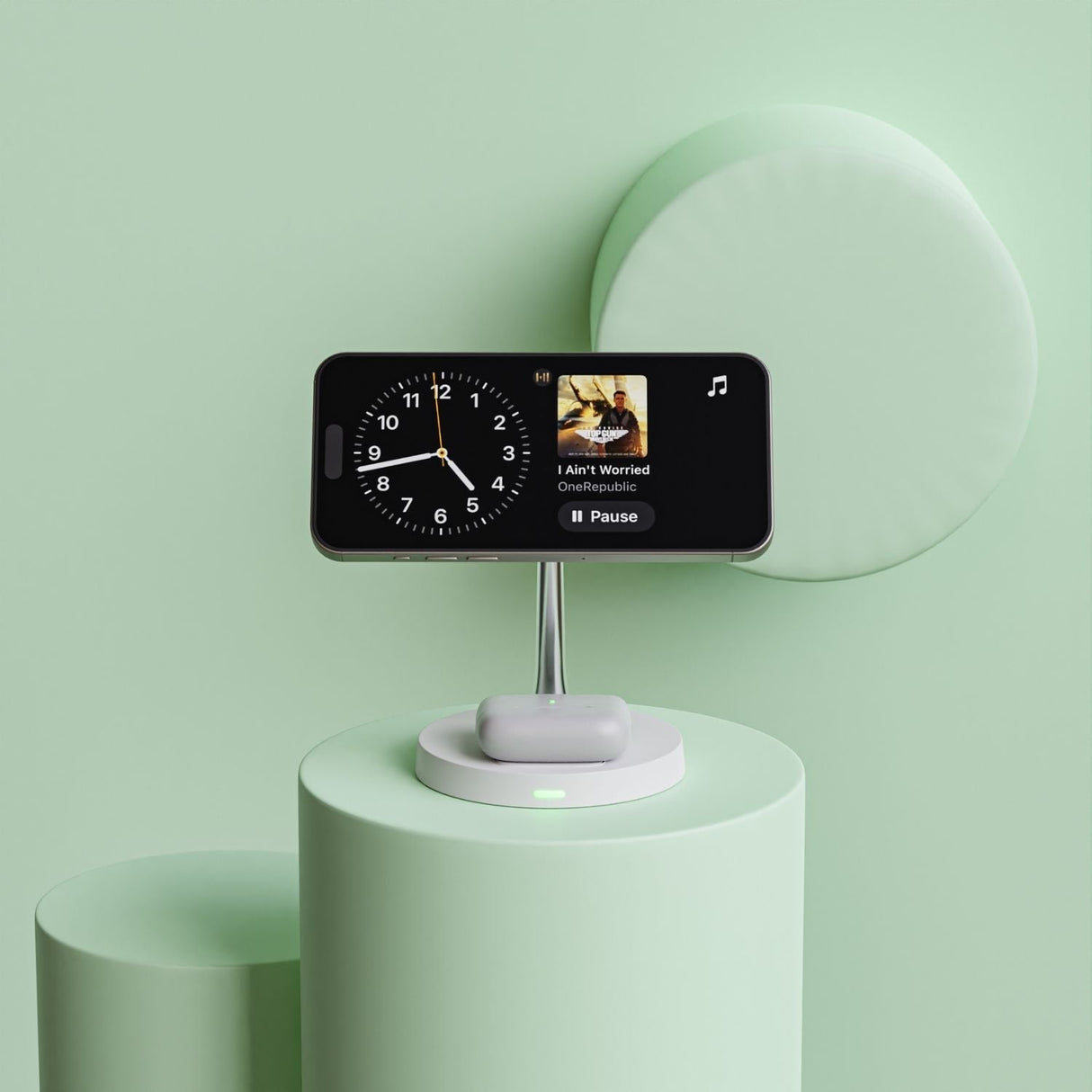 Trådlös telefonladdare med magnetisk ställning Carvallo
