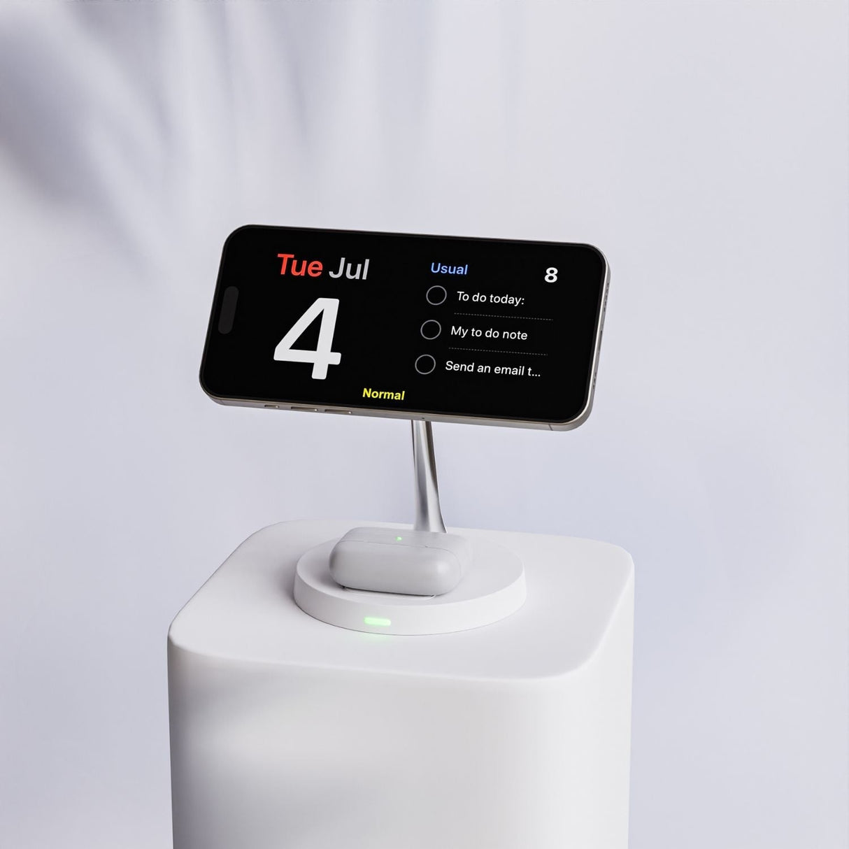 Trådlös telefonladdare med magnetisk ställning Carvallo