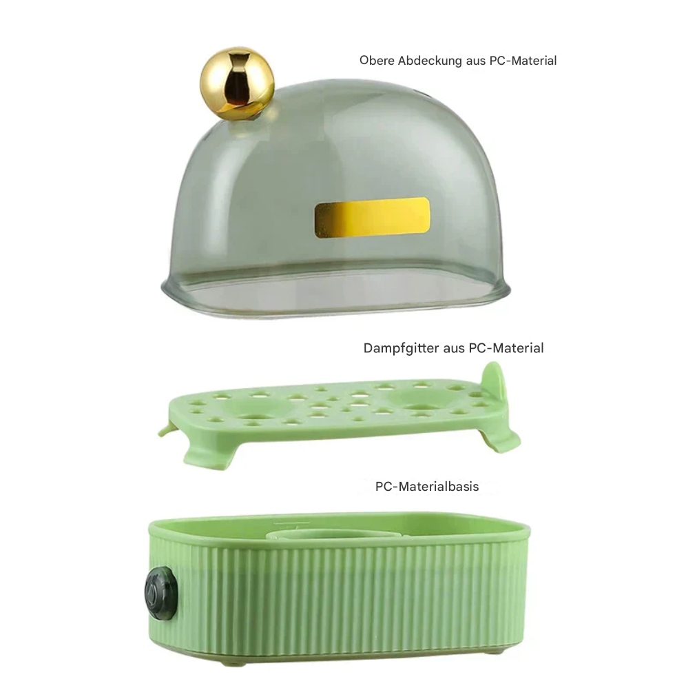 Carvallo Eierkocher Boilino Duo | För 2 ägg | Automatisk avstängning | Kompakt & stilren Carvallo