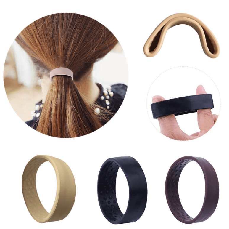 Elastisk silikon hästsvans-Beauty-Hemnix-Hemnix