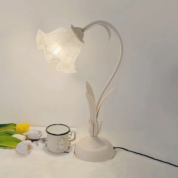 Bordslampa med vintage blomsterdesign bas Carvallo