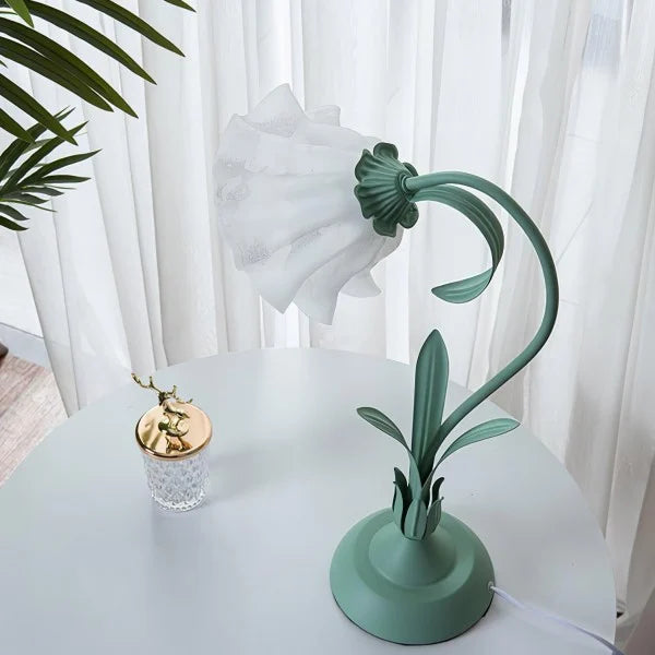 Bordslampa med vintage blomsterdesign bas Carvallo