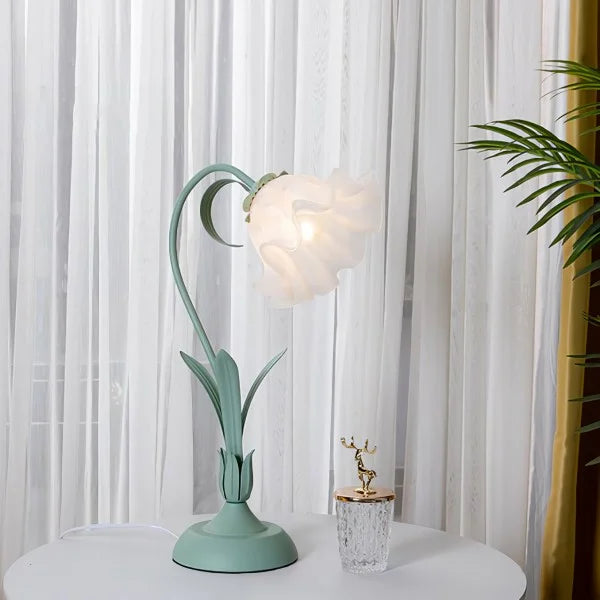 Bordslampa med vintage blomsterdesign bas Carvallo