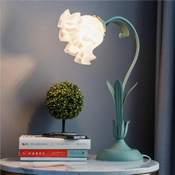 Bordslampa med vintage blomsterdesign bas Carvallo