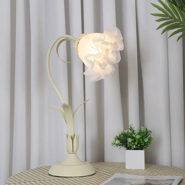 Bordslampa med vintage blomsterdesign bas Carvallo