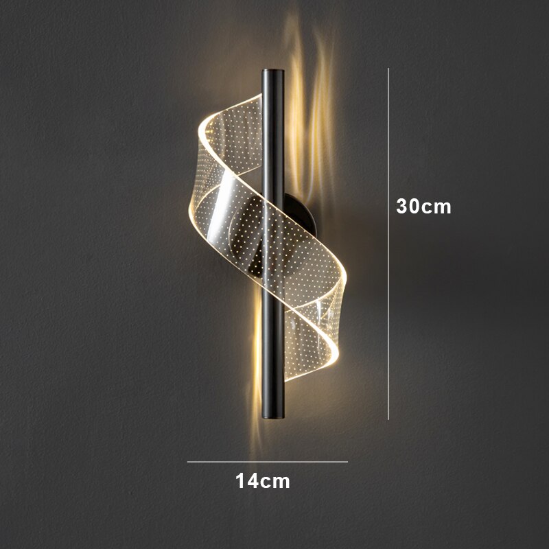 Vägglampa Modern Glas LED Guldarmatur Carvallo