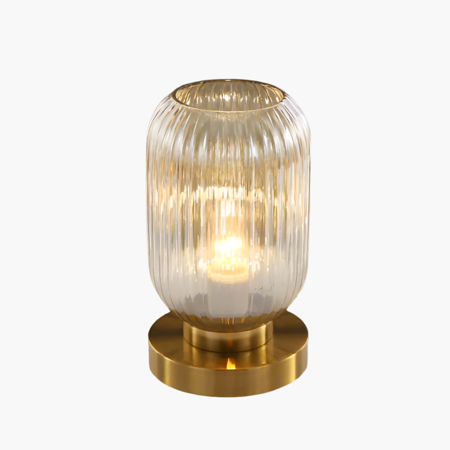 Bordslampa Modern Glas Skärm Sängbord Ljus Carvallo