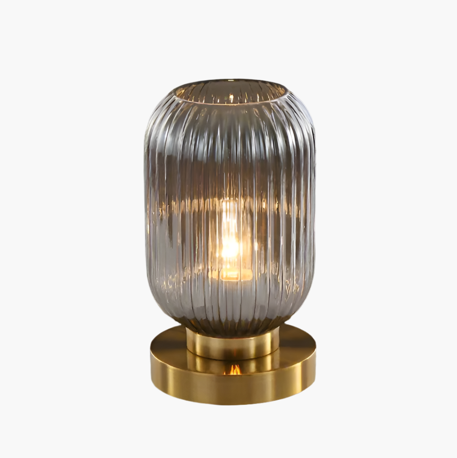 Bordslampa Modern Glas Skärm Sängbord Ljus Carvallo