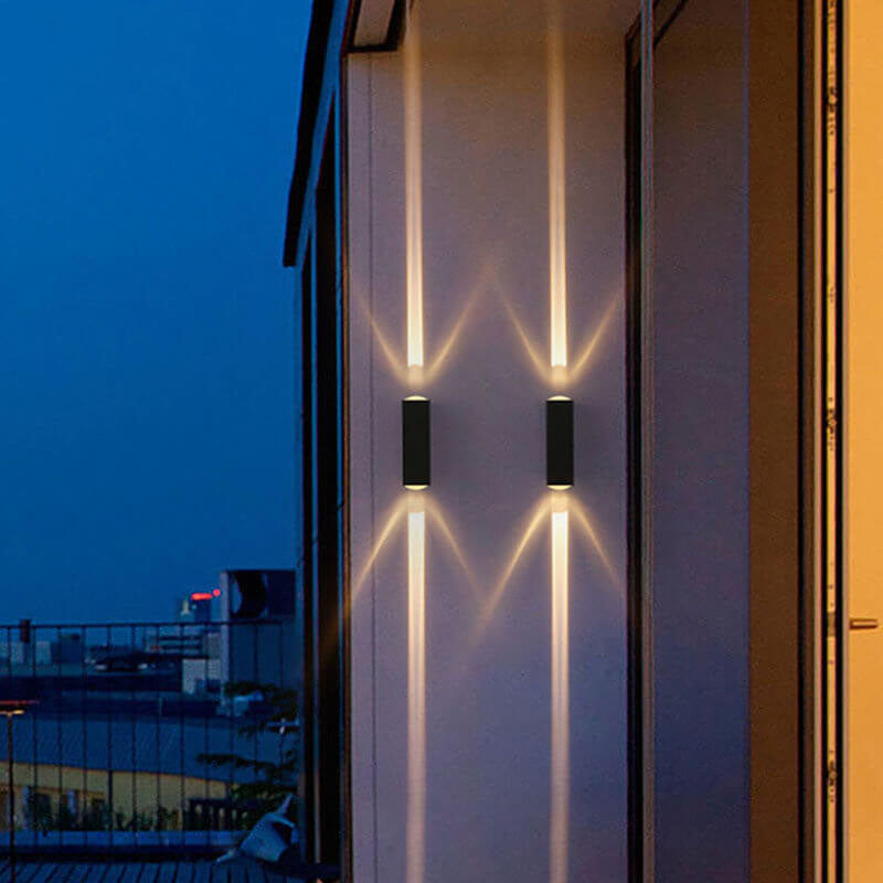 Utomhus Svart Aluminium LED Vägglampa Carvallo