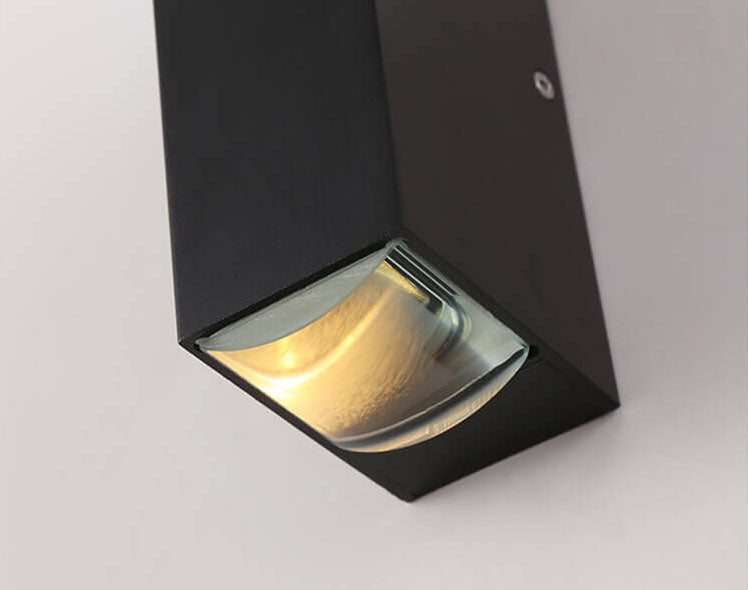 Utomhus Svart Aluminium LED Vägglampa Carvallo