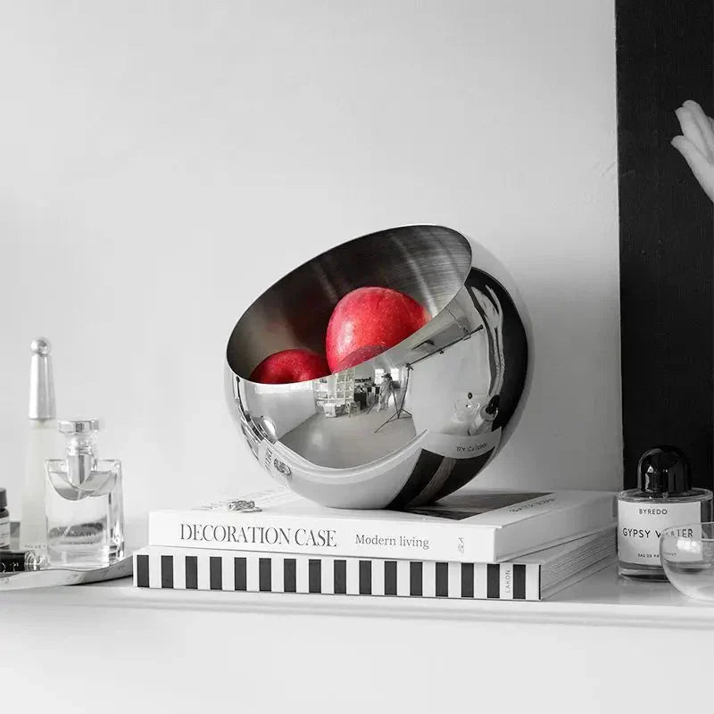 Elegant fruktfat i rostfritt stål - Modern miljövänlig design Carvallo