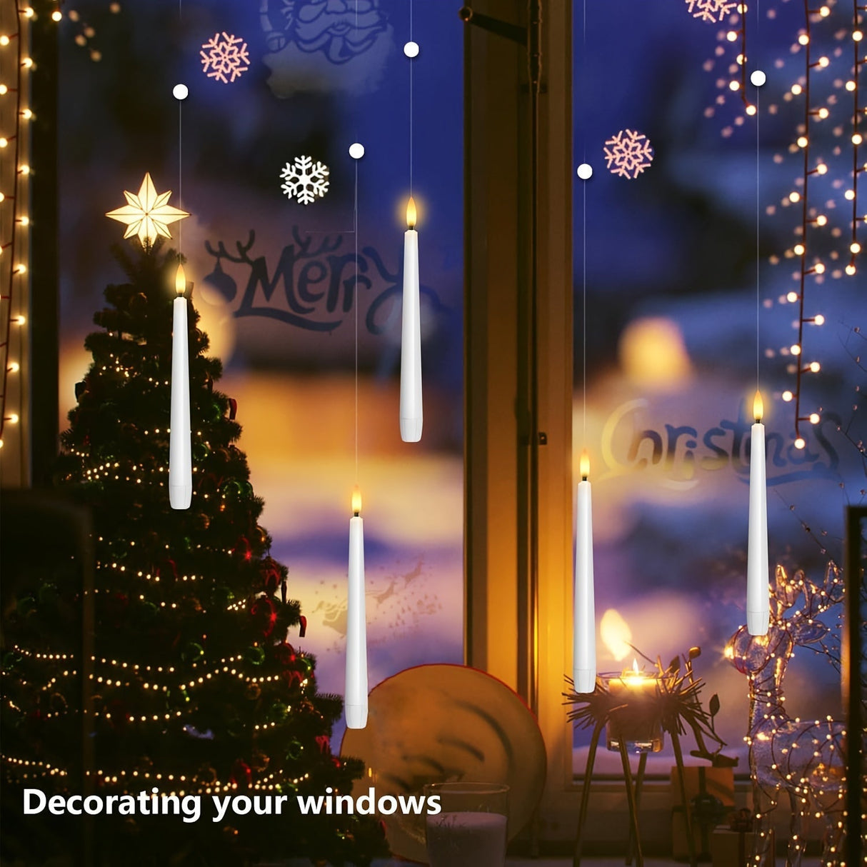 LED Ljus Hängande Flämtande Utan Flamma Set Carvallo