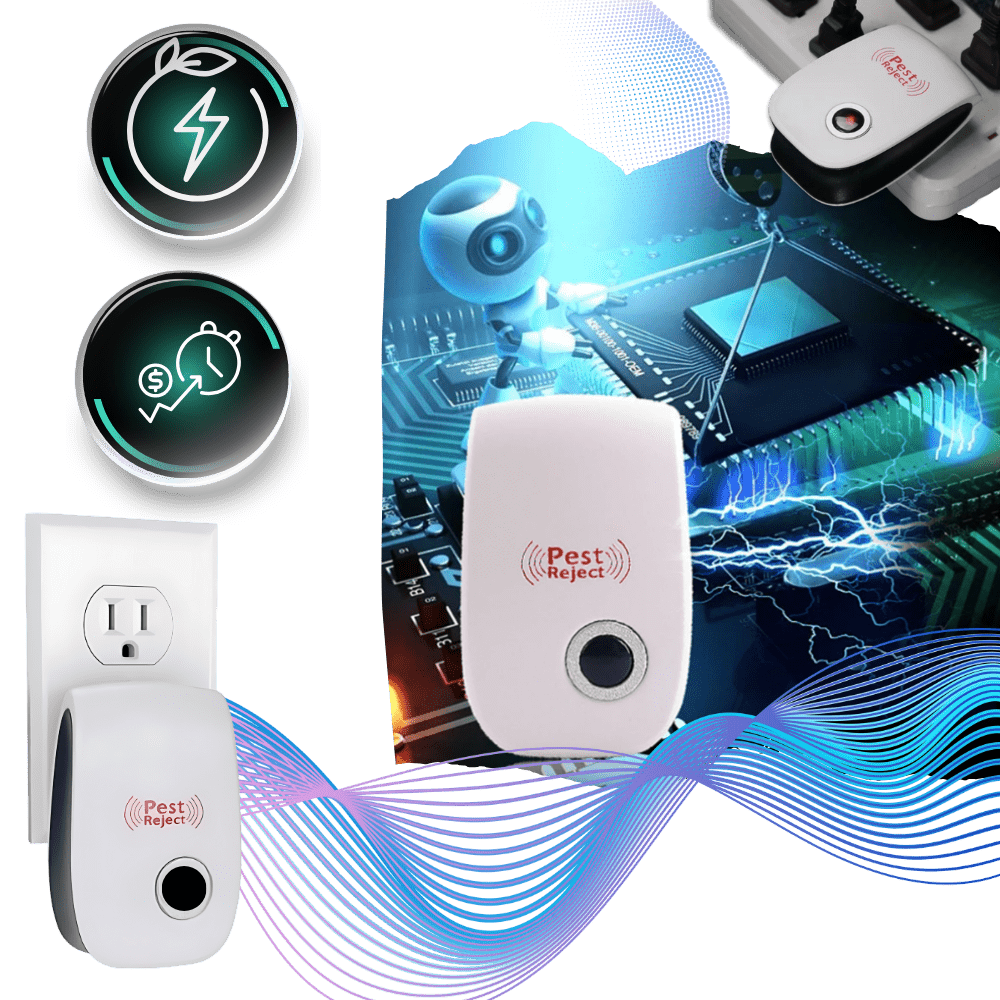 PestGuard – Kompakt ultraljudsskadedjursbekämpare med modern design för hemmabruk Carvallo