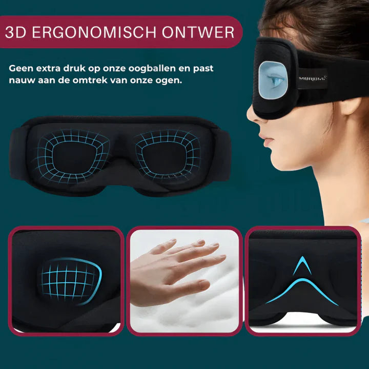 Sovmask för resor med ergonomisk passform Carvallo
