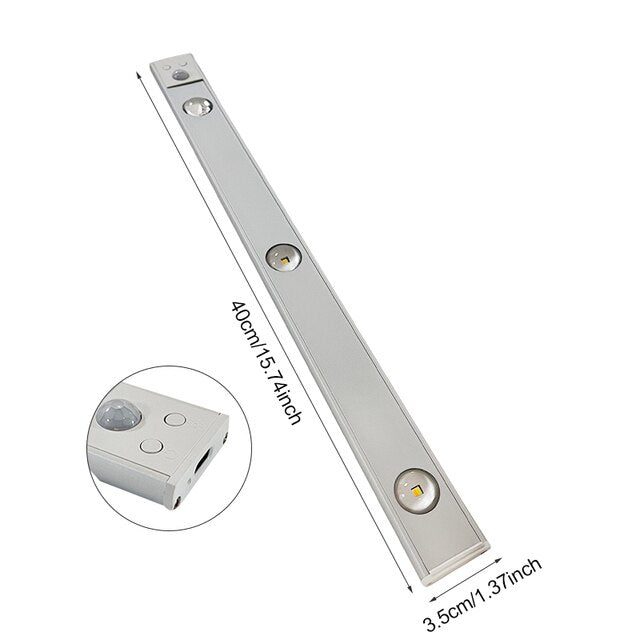Trådlös Rörelsesensor LED-lampa – Uppladdningsbar och Lätt att Installera Carvallo
