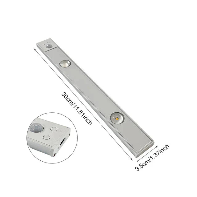 Trådlös Rörelsesensor LED-lampa – Uppladdningsbar och Lätt att Installera Carvallo