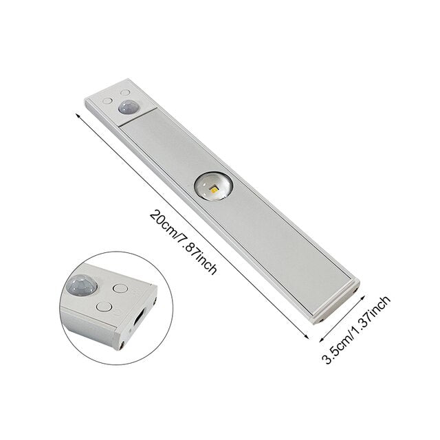 Trådlös Rörelsesensor LED-lampa – Uppladdningsbar och Lätt att Installera Carvallo
