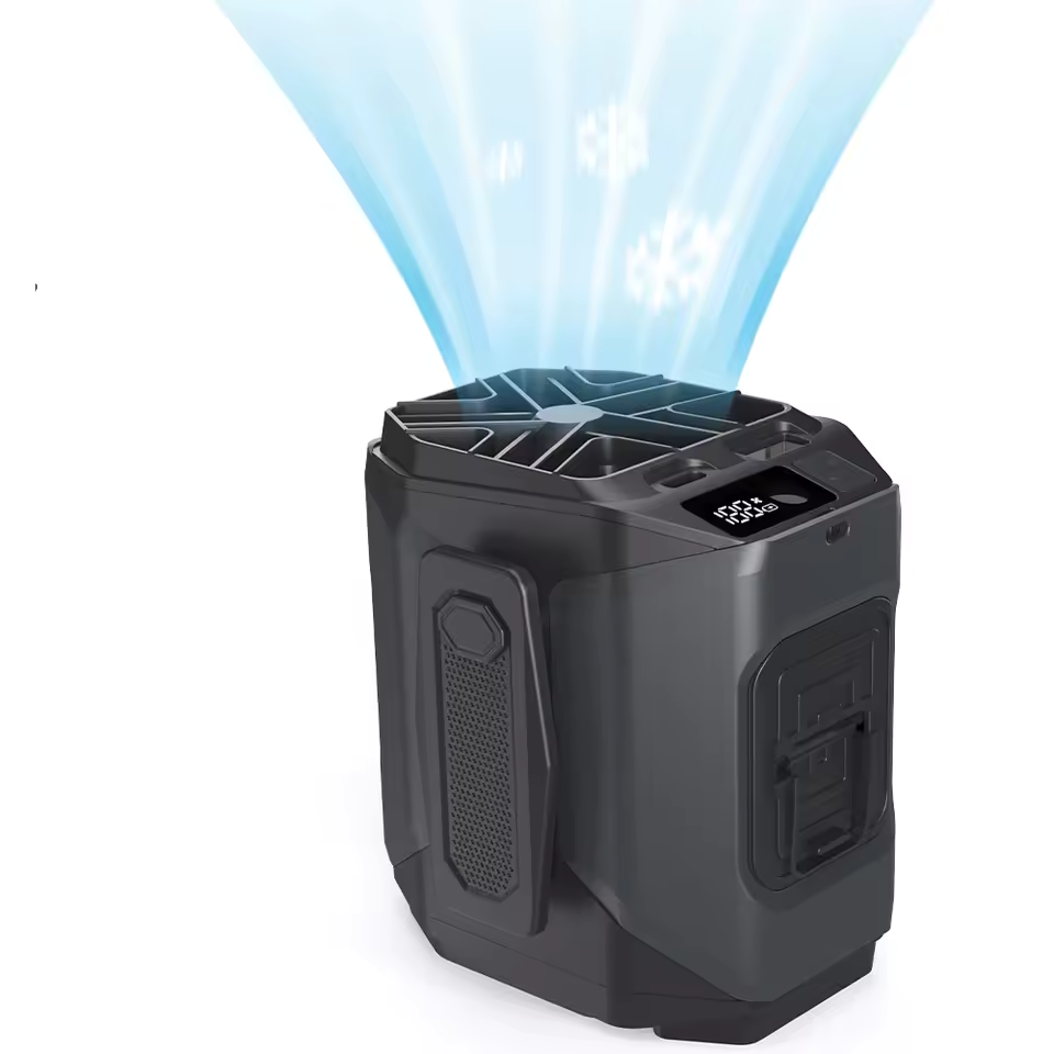Royaleva 6000mAh Utomhus Bärbar Midje Fläkt för Kall Luft Carvallo