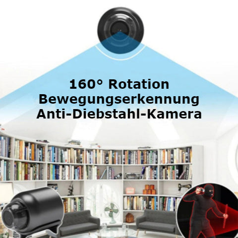 Carvallo HD säkerhetskamera | 160° vidvinkel | 1080P Full HD | App-styrning & rörelsedetektering Carvallo