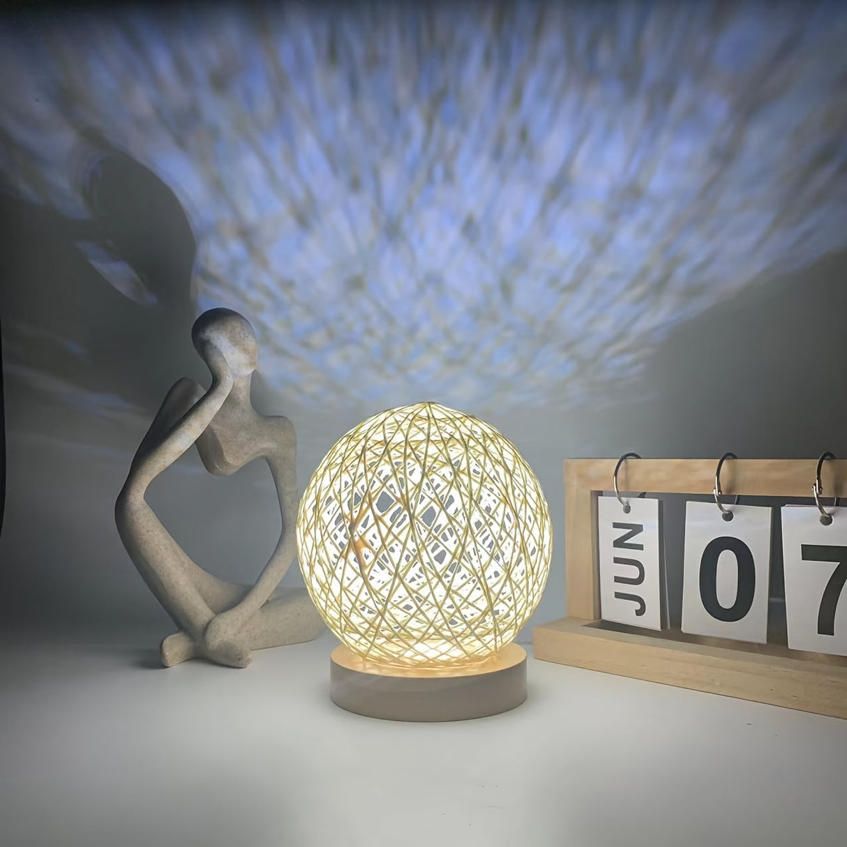 ModernLight - USB Bordslampa Dimbar LED Design Carvallo