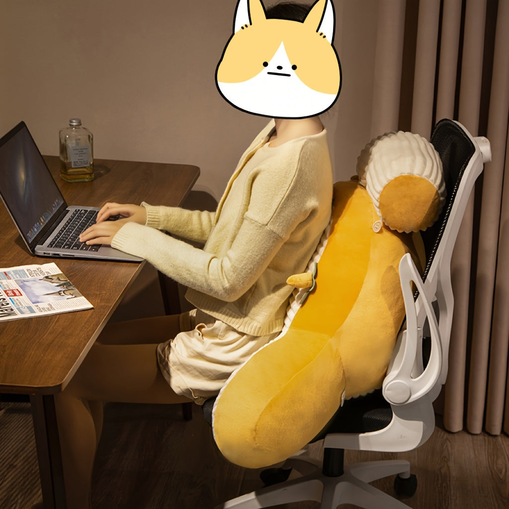 Plush Sängkudde med Ryggstöd - Mjuk Ländryggsstöd för Säng och Soffa, Fyra Säsonger Carvallo