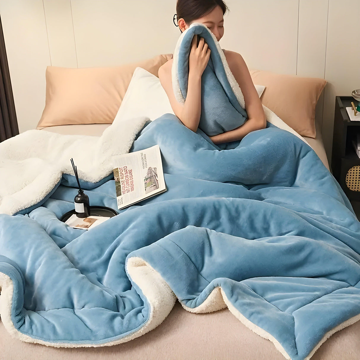 CloudNest Comforter - Varm Dubbel-Lager Tjock Quilt Carvallo