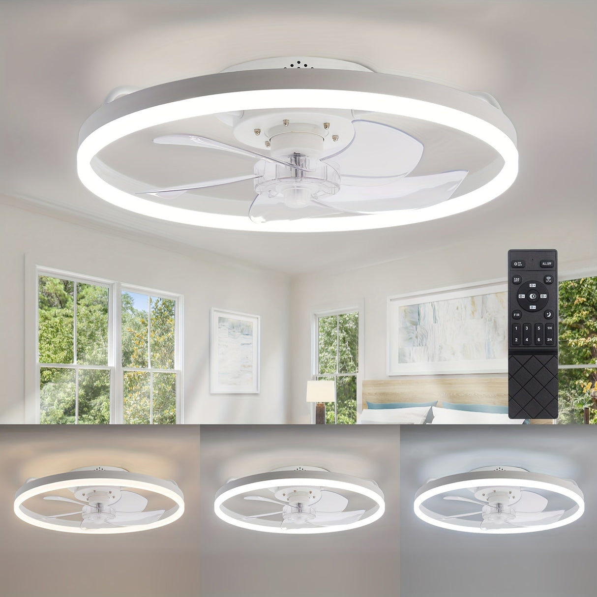 SilentBreeze 50 cm Takfläkt – Stilren och energieffektiv Carvallo