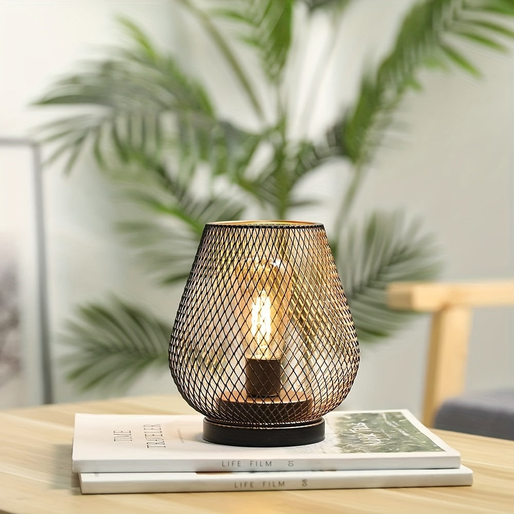 RusticMesh Bordslampa Set – Industriell Stil och Atmosfärisk Belysning Carvallo