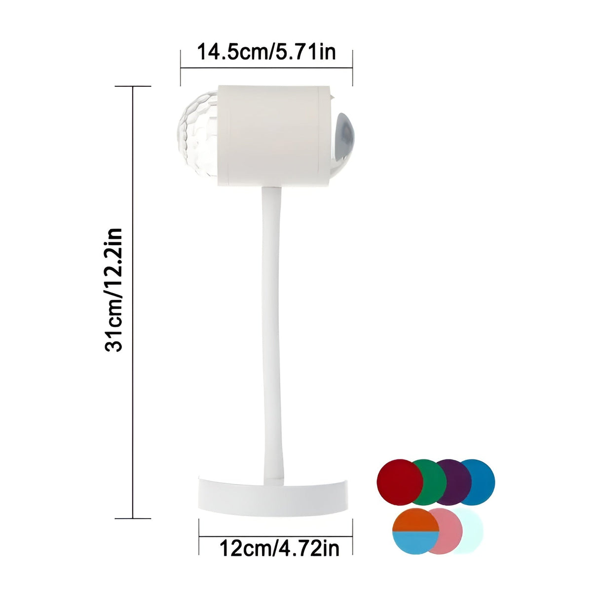 Projekteringlampa med dubbelhuvud – solnedgångsljus för atmosfärisk heminredning Carvallo